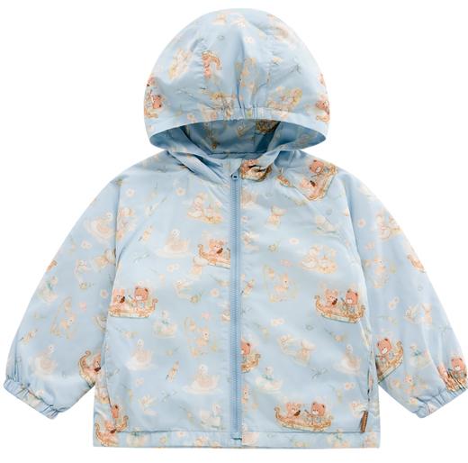 拉比童衣j6-1自然印花连帽外套LZAC102009 商品图1