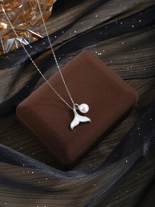 子佩集【鱼跃心扉】银S925珍珠惜王妃套链项链【MLTL059】鱼尾2602 商品图2