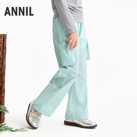 【实体店同款】女童全腰梭织裤夏季新款安奈儿童装AG626129 商品图2