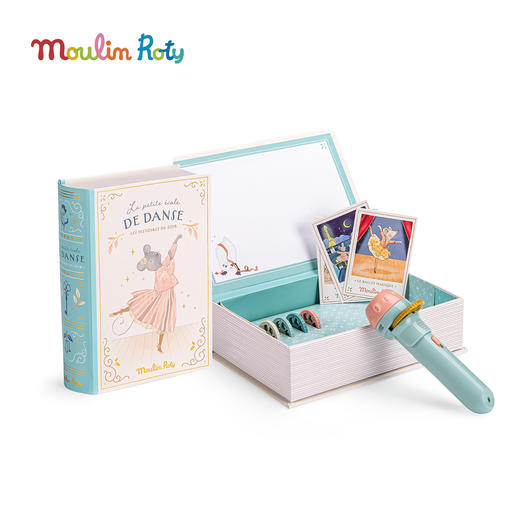 Moulin Roty 法式绘本影院：32个原创故事典藏盒 投影手电筒 适合4岁以上 亲子互动 激发想象力 提升语言组织能力 法国品牌-711114 商品图7