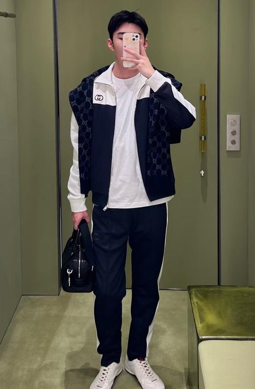 中性款刺绣休闲长裤 可配套装la012 商品图3