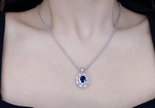 1.39ct蓝宝石吊坠 商品图4