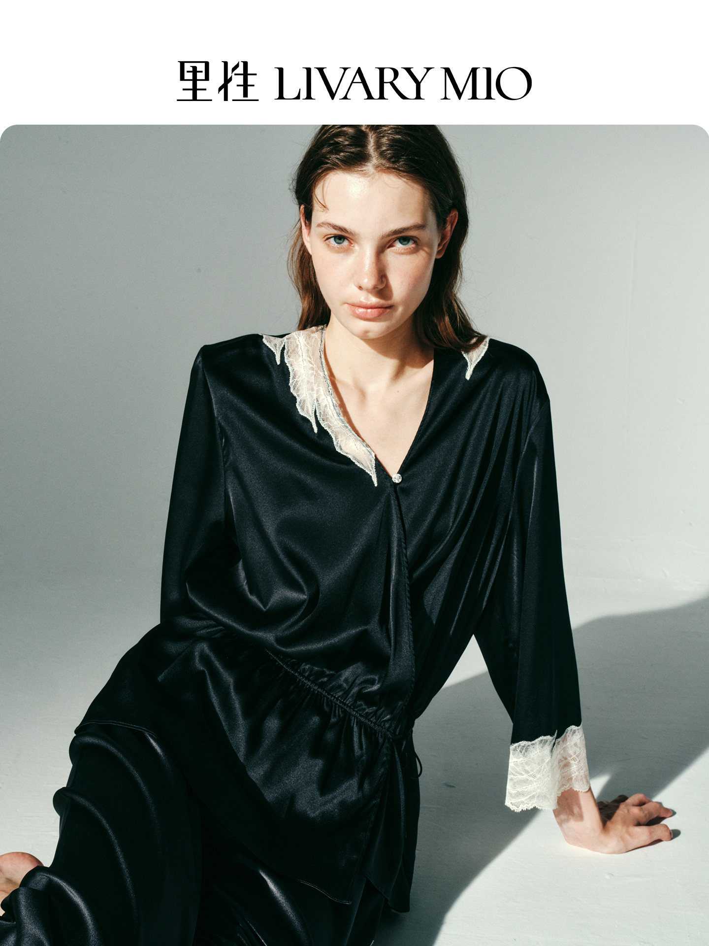 【蔡文静同款】里性 LIVARY MIO 念念 memory 蕾丝系带式可外穿女家居服套装