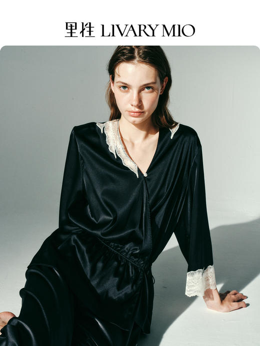 【蔡文静同款】里性 LIVARY MIO 念念 memory 蕾丝系带式可外穿女家居服套装 商品图0
