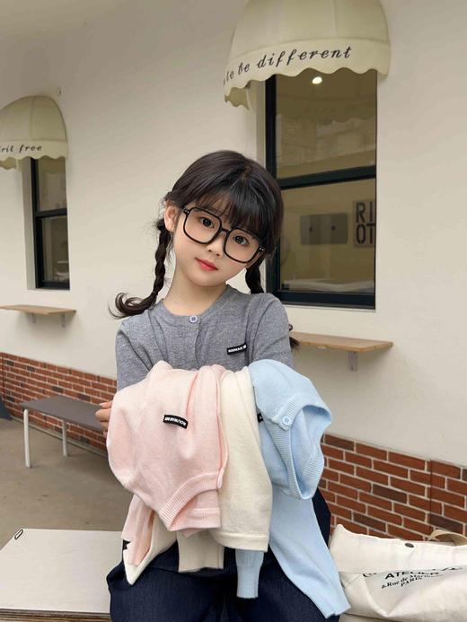 【不要错过这件开衫‼️39.9/件】多巴胺儿童毛衣针织开衫软糯男女童同款90-160码外套韩系聚 商品图1