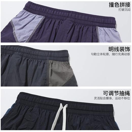 录士LUSHISI风日运动短裙A字抽绳拼接防走光羽毛球裙内置打底裙子 商品图3