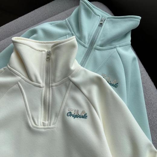 F030436春季半拉链正肩卫衣+直筒裤套装可立领可翻领清爽舒适儿童套装 商品图12