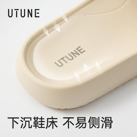 【2026新款】优调 云感情侣拖鞋 室内家用 软底静音 浴室洗澡 防滑凉拖  UXT1489 商品图6