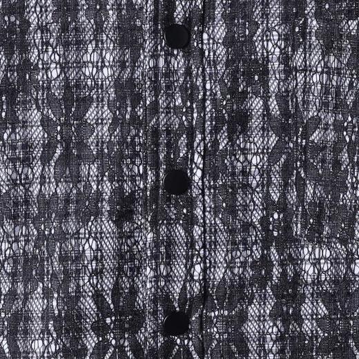 26CS37SDSA男士秋冬新款痞帅男装时尚简约撞色花卉长袖衬衫百搭休闲衬衣 商品图2