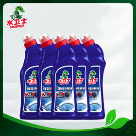 【300积分+25元】水卫士 洁厕净 5瓶（500g/瓶）均匀持久挂壁