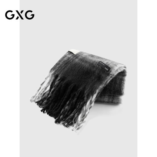 GXG围巾中性款轻盈格纹流苏冬季保暖围巾  冬季热卖 商品图1