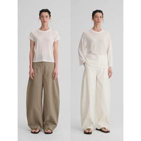 MAISON CECILE三色|莱赛尔棉立体裁剪分割设计松弛百搭显瘦弧形裤