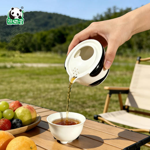 熊猫屋PANDAHOUSE 来喝茶快客杯 送纸袋 商品图2