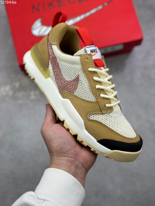 春季特惠💰450 公司级 # Tom Sachs x NK Craft Mars Yard 2.0 联名宇航员神游太空百搭休闲运动透气慢跑鞋“复古做旧黄红勾”权志龙同款 商品图0