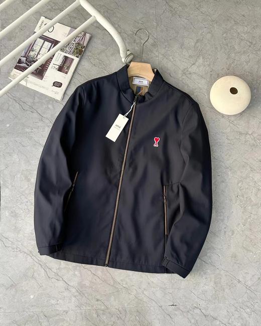 F030401春季新品新款时尚商务立领设计刺绣logo男士夹克外套 商品图2