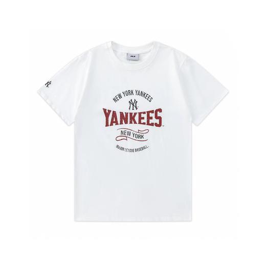 F030433字母印花款新品时尚复古圆领亲肤透气男女同款套头短袖T恤 商品图2