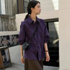 【99特惠】葡萄紫灯芯绒全棉衬衫，全棉灯芯绒，手感柔和厚实。显白、高级、百搭，2个尺码，80-140斤都能穿【3-7天发货，周末顺延】【G】 商品缩略图6