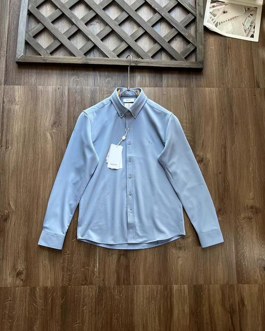 F0304103男士羊毛混纺衬衫春秋冬三季休闲日常百搭亲肤舒适上衣 商品图11