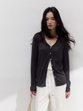 【多妈团购  零感开衫9786】开春必备，太温柔了~6.3%绵羊毛+3%桑蚕丝，软软糯糯，好舒服，自然垂感，显瘦百搭，和春天绝配-连横