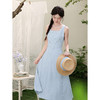 鹿向南「逐梦之境」灰蓝色无袖背心连衣裙女春季新款高腰显瘦长裙 商品缩略图3