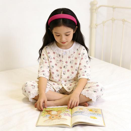 【女童睡衣39/套】儿童春秋夏长袖薄款家居服女孩宝宝时光棉韩版空调服套装聚 商品图8