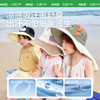 KK树宝宝防晒帽大帽檐儿童遮阳帽夏季男童女孩太阳帽海边防紫外线动物奇旅披风帽 商品缩略图4