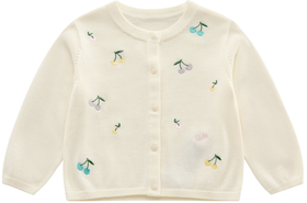 拉比童衣j6-1时光棉线全开外套杏LZAC100103