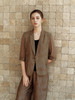 【真丝提花西装外套】26年春夏新品女士100%桑蚕丝时尚一粒扣小外套 商品缩略图0