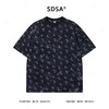 夏季高级感新款男士韩系洒金满印蝴蝶印花短袖T恤休闲圆领上衣 商品缩略图0