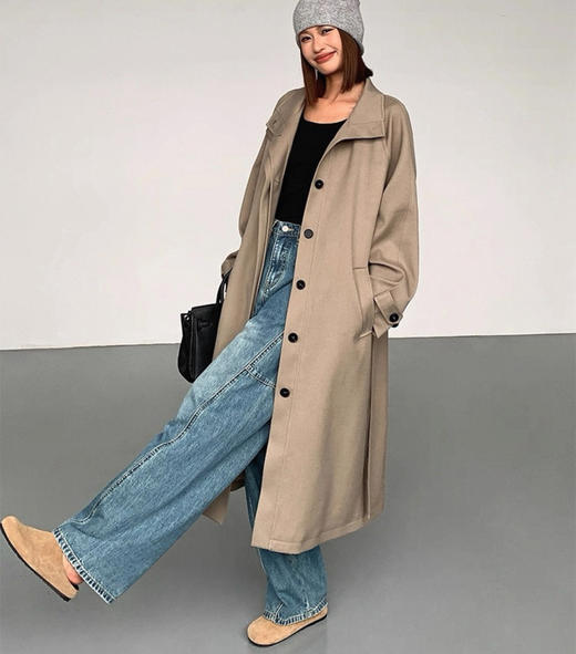 老米优品🎈3-5天!《设计款弯刀牛仔裤》磨白做旧，有弹力，超酷版型，慵懒有范儿~~K260304A 商品图4