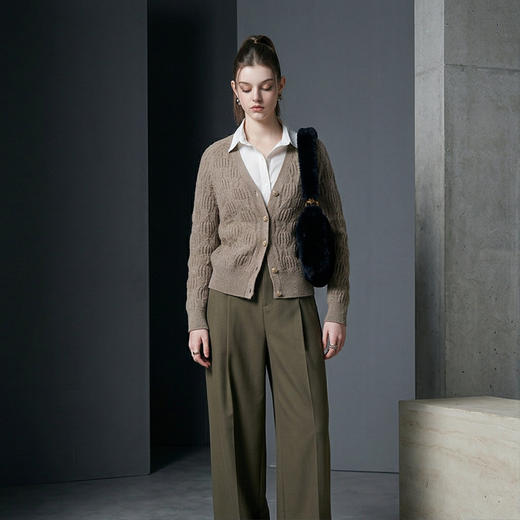 PALUOPO/PLV领女开衫E21870-B1/约重325g帕罗 商品图2