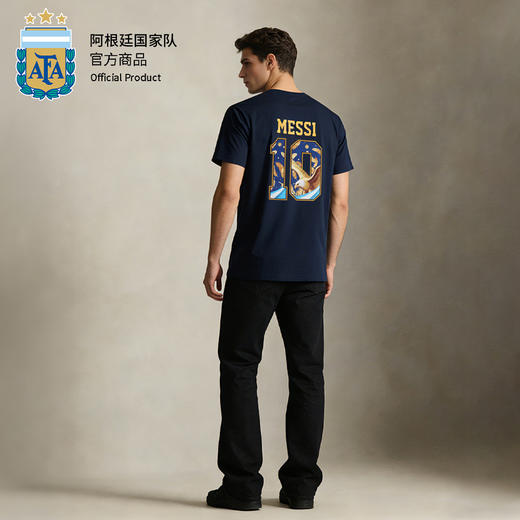 【官方正版】阿根廷国家队 | 球员创意印号T恤梅西春夏短袖透气 商品图2
