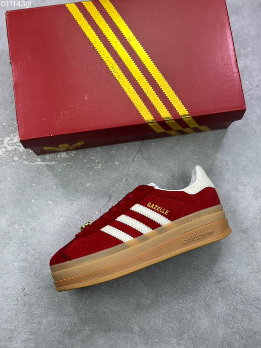 春季特惠💰340 马年限定 # Adidas Gazelle Bold W 阿迪达斯板鞋三层底的独特设计尽享个性 休闲运动鞋 商品图2
