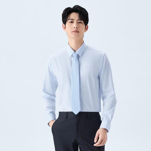【DP免烫】柒牌男装纯棉翻领2026春季新款商务中青年垂感长袖衬衫 130A70630 商品图1
