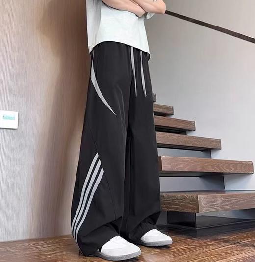 F030443新款高品质春舒适有型男女同款拼接潮流休闲裤长裤 商品图2