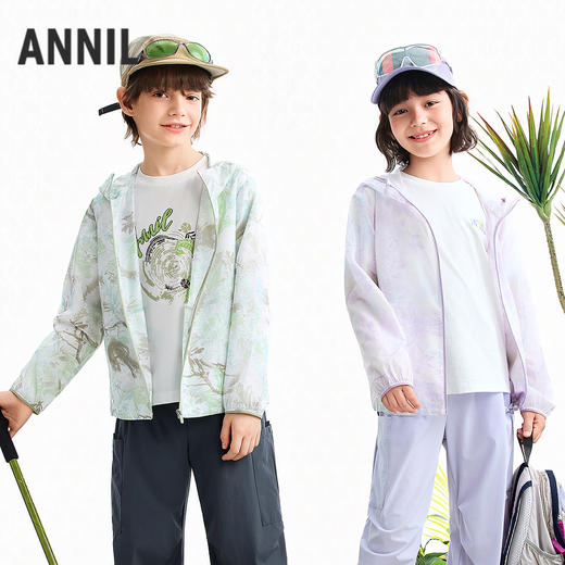 【实体店同款】男女童梭织外套夏季新款安奈儿童装AM625050 商品图2
