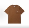 春款上新 经典基础款 Carhartt WIP LOGO标签车缝线口袋特染短袖T恤  280G全棉面料 商品缩略图5