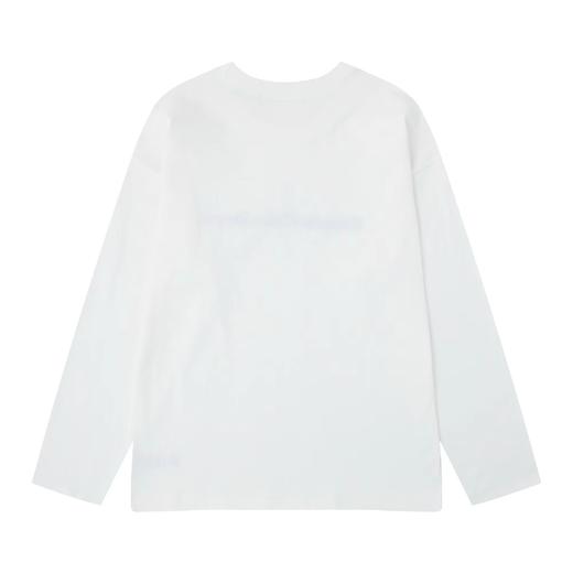 F0304117立体刺绣工艺印花logo情侣圆领纯棉双纱柔软舒适长袖T恤 商品图4