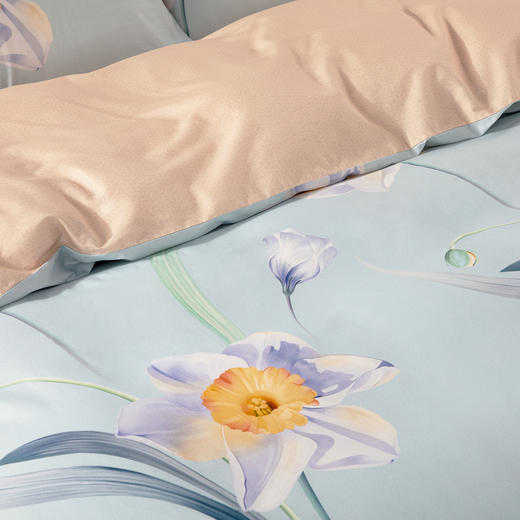 水星家纺丨全棉印花四件套（抗菌）花开彼岸 商品图4