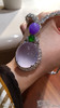 玻璃紫蛋面吊坠【6021003】具体价格微信咨询 商品缩略图1