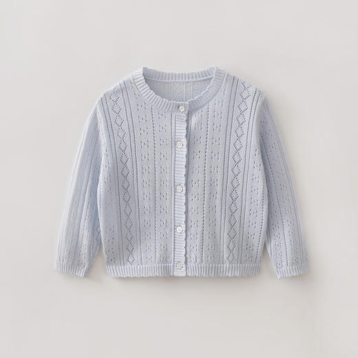 马克珍妮甜美优雅女童透气亚麻空调衫2026年夏装新款560978 商品图1