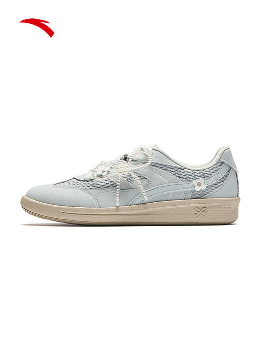 安踏小白花丨经典薄底德训鞋女透气舒适平底板鞋运动鞋122628036 商品图2