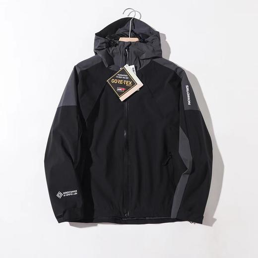 F030482户外拼色连帽男款徒步登山防风防水夹克外套 商品图12