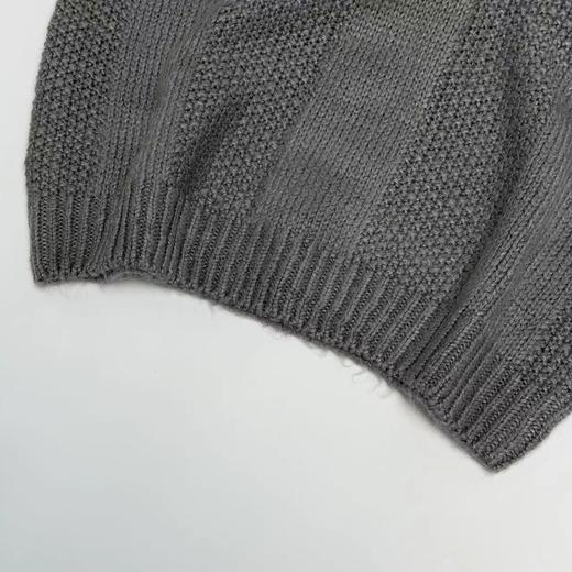 F030426套头连帽针织纽扣帽衫情侣男女同款针织柔软百搭毛衣 商品图12