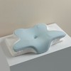 亚马逊蝶形牛角枕慢回弹记忆棉枕成人单个人体工学反弓牵引枕 商品缩略图1