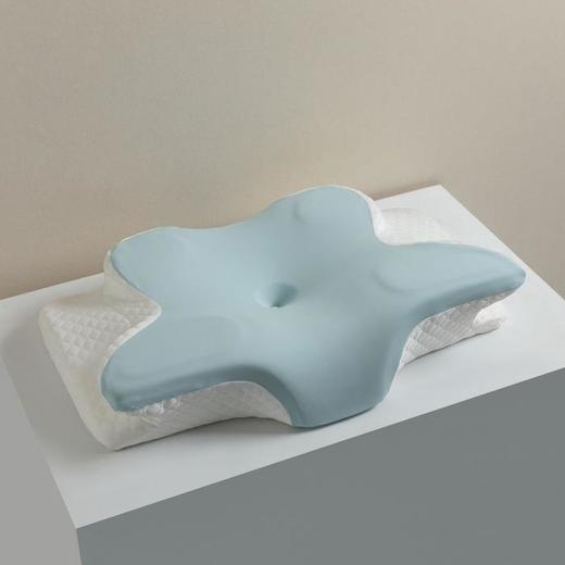 亚马逊蝶形牛角枕慢回弹记忆棉枕成人单个人体工学反弓牵引枕 商品图1