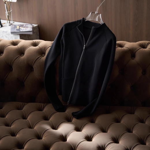 实力天选！二号宾霸铜氨丝桑蚕丝晓星氨纶双拉链卫衣春秋外套！ 商品图1