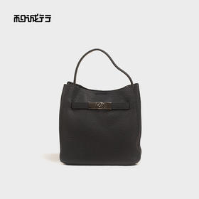 和诚行2025秋冬新款通勤小众荔枝纹高级感百搭单肩包4420185