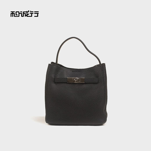 和诚行2025秋冬新款通勤小众荔枝纹高级感百搭单肩包4420185 商品图0