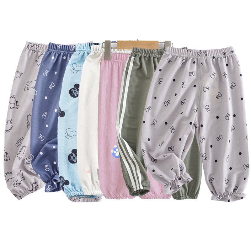 【2条起拍】建议拍大一码 软huhu印花儿童防蚊裤夏季灯笼裤薄款透气防晒裤休闲裤